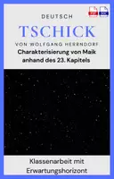 Vorschau - Test - Tschick Klassenarbeiten – Charakterisierung von Maik, Tschick, Isa und den Eltern - Seite 1