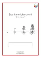 Vorschau - Arbeitsblätter - Selbstzeugnis für die erste Klasse - Reflexion mit der Sonnenblume - Deckblatt