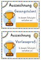 Vorschau - Fördermaterial/Inklusion - Auszeichnungen Schuljahresende Awards - Das wahre Zeugnis - Seite 3