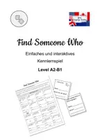 Vorschau - Arbeitsblätter - Find Someone Who - Getting to Know Each Other - A2-B1 - Deckblatt
