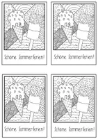 Vorschau - Mal- und Bastelvorlagen - Eis / Eisbecher - Pop-Art und Mosaik - Feriengrüße Sommerferien #edukiferiensale24 - Seite 2