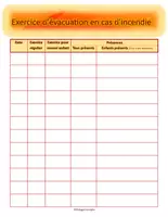 Aperçu - Fiches - Fiche exercice d’évacuation - Page 2