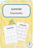 Vorschau - Stundenentwürfe - Großes Materialpaket: Summer | Mit Planung der Unterrichtseinheit - Seite 1