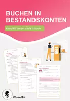 Vorschau - Arbeitsblätter - Buchen in Bestandskonten - Deckblatt