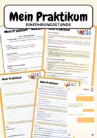 Vorschau - Arbeitsblätter - Mein Praktikum - Einführungsstunde (45 min) - Deckblatt
