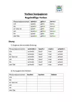 Vorschau - Arbeitsblätter - DAZ/ DAF Verben konjugieren Regelmäßige Verben - Seite 1