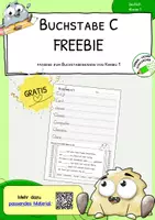 Vorschau - Arbeitsblätter - C - Freebie - Schreiben und Lückentext - Deckblatt