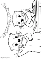 Vorschau - Mal- und Bastelvorlagen - Ausmalbilder zum Schulanfang mit dem kleinen Otter - Seite 3