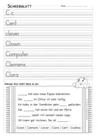 Vorschau - Arbeitsblätter - C - Freebie - Schreiben und Lückentext - Seite 2
