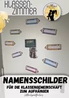 Vorschau - Mal- und Bastelvorlagen - Klassenzimmer Deko - Namensschilder für Tür/Gaderobe (auch ohne Otter nutzbar) - Seite 2