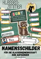 Vorschau - Mal- und Bastelvorlagen - Klassenzimmer Deko - Namensschilder für Tür/Gaderobe (auch ohne Otter nutzbar) - Deckblatt