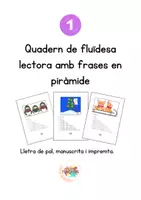 Vista previa - Hojas de trabajo - Quadern de Fluïdesa lectora 1 en català - Portada