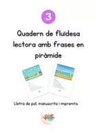 Vista previa - Hojas de trabajo - Quadern de Fluïdesa lectora 3 en català - Portada