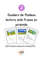 Vista previa - Hojas de trabajo - Quadern de Fluïdesa lectora 2 en català - Portada