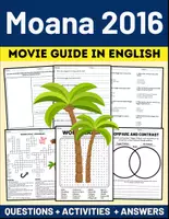 Vorschau - Arbeitsblätter - Movie Guide: "Moana 2016" Questions + Activities Puzzles + Answers - Deckblatt