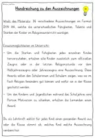 Vorschau - Mal- und Bastelvorlagen - Religion Wahres Zeugnis - Zeugnisgruß Religionsunterricht - Seite 1