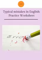 Vorschau - Arbeitsblätter - Typical mistakes in English - Practice Worksheet - Deckblatt
