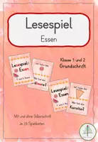 Vorschau - Spiele - Lesespiel 1. und 2. Klasse: Essen | Grundschrift - Deckblatt