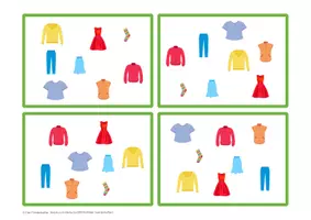 Aperçu - Jeux - Jeu de vocabulaire: Schau schnell - Sommerkleidung (vêtements d'été) - Page 3