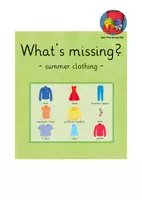 Aperçu - Apprentissages en autonomie - Vocabulary game: What's missing?? - summer clothing - Page de couverture