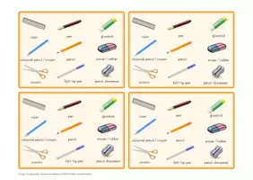 Aperçu - Apprentissages en autonomie - Vocabulary game: What's missing ??? In my pencil case - Page 2