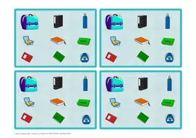 Aperçu - Apprentissages en autonomie - Vocabulary game: What's missing ?? - schoolbag - Page 3