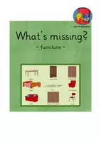 Aperçu - Apprentissages en autonomie - Vocabulary game: What's missing ?? furniture - Page de couverture