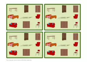 Aperçu - Apprentissages en autonomie - Vocabulary game: What's missing ?? furniture - Page 3