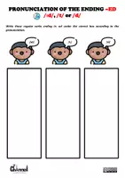 Aperçu - Feuilles d'exercices - PRONUNCIATION OF THE ENDING "-ED": Worksheet - Page 2