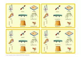 Vorschau - Spiele - Vocabulary game: What's missing? At the playground - Seite 2