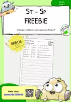 Vorschau - Arbeitsblätter - St - Sp - FREEBIE - Würfelsätze - Deckblatt