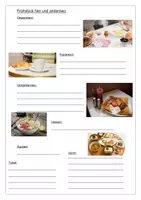 Vorschau - Arbeitsblätter - Frühstück in anderen Ländern Arbeitsblatt - Deckblatt