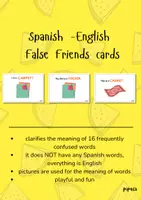 Vista previa - Juegos / Gamificación - Spanish -English False Friends cards - Portada