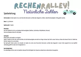 Vorschau - Arbeitsblätter - Materialpaket Rechenrallye Mathematik – Natürliche Zahlen, Dezimalzahlen & Rationale Zahlen (Klasse 5/ 6/ 7/ 8) – Spiele & Wiederholung | Mit Lösungen - Seite 2