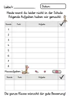 Vorschau - Anderer Materialtyp - Krankenmappe Giraffenklasse - Krankenpost Giraffe - Seite 3