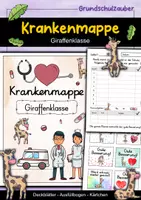 Vorschau - Anderer Materialtyp - Krankenmappe Giraffenklasse - Krankenpost Giraffe - Deckblatt