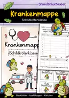 Vorschau - Anderer Materialtyp - Krankenmappe Schildkrötenklasse - Krankenpost Schildkröte - Deckblatt
