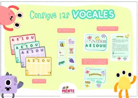 Vista previa - Juegos / Gamificación - Juego de mesa para aprender las vocales - página 1