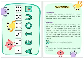 Vista previa - Juegos / Gamificación - Juego de mesa para aprender las vocales - página 3