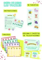 Vista previa - Juegos / Gamificación - Juego de mesa para aprender las vocales - Portada