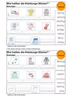 Vorschau - Arbeitsblätter - "Deutsch mit Spaß": Kleidung, Wörter schreiben - Seite 2