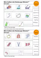 Vorschau - Arbeitsblätter - "Deutsch mit Spaß": Kleidung, Wörter schreiben - Seite 3