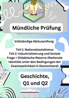 Vorschau - Klassenarbeiten - Mündliche Abiturprüfung: Nationalsozialismus & Industrialisierung - Deckblatt