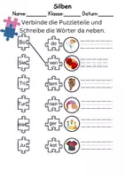Vorschau - Arbeitsblätter - Silben Thema Sport/Sportarten - DaZ/DaF, Deutsch (Klasse 1 und 2) - Seite 3