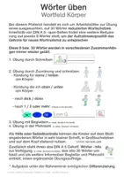 Vorschau - Arbeitsblätter - "Deutsch mit Spaß": Körper, Wörter üben, dick - dünn - Seite 2