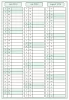 Vorschau - Anderer Materialtyp - Kalender 24-25, Lehrerkalender 2024/25, Lehrerplaner - Seite 3