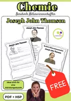 Vorschau - Arbeitsblätter - Chemie | Joseph John Thomson | PDF + H5P - Deckblatt
