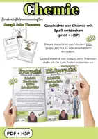 Vorschau - Arbeitsblätter - Chemie | Joseph John Thomson | PDF + H5P - Seite 1