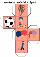 Vorschau - Arbeitsblätter - Bildwürfel Sport/Sportarten DaZ/DaF/Deutsch - Seite 1