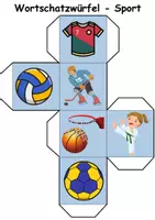 Vorschau - Arbeitsblätter - Bildwürfel Sport/Sportarten DaZ/DaF/Deutsch - Seite 2